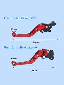 2 piezas/Set Palanca de freno y embrague CNC de 6 velocidades - Manillar de cuerno ajustable, material de aleación de aluminio CNC, adecuado para sistema de freno de disco delantero/tambor trasero/freno de disco doble, universal para motocicleta, scooter, bicicleta eléctrica, bicicleta todoterreno, compatible con Tank 200 EFI, Vitacci TANK 200, Nmax y otros modelos, accesorios de freno de disco delantero y trasero para motocicleta - Multicolor - Ver 6