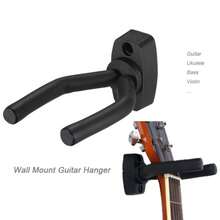 1 Piece Stylish Black Guitar Wall Mount - Space-Saving Original Sound And Bass Mount, Easy To Install, Durable ABS Material To Ergonomically Design To Firmly Display All Sizes Of Guitars, Guitar Storage Solutions | Minimalist Guitar Rack | Durable ABS Resin, Guitar Accessories - 1 - 查看 3