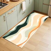 1/2 szt. Nowoczesny asymetryczny wzór tekstury dywanik kuchenny, odpowiedni do wewnątrz/na zewnątrz, chłonny i odporny na plamy, do stosowania w sypialni, łazience, kuchni, wejściu - zmywalny wystrój domu