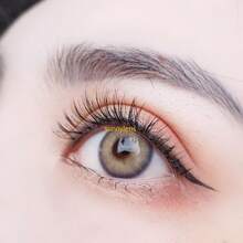 1pc/Pack Amber Brown Colored Contact Lenses, 14.0mm Diameter, Suitable For Daily Fashion Wear For Women, Annual Disposable