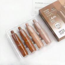 4 Pezzi di nastro correttore retrattile a forma di penna, design compatto e alla moda, nastro bianco cancellabile, ideale per la scuola e l'ufficio, forniture scolastiche, ritorno a scuola