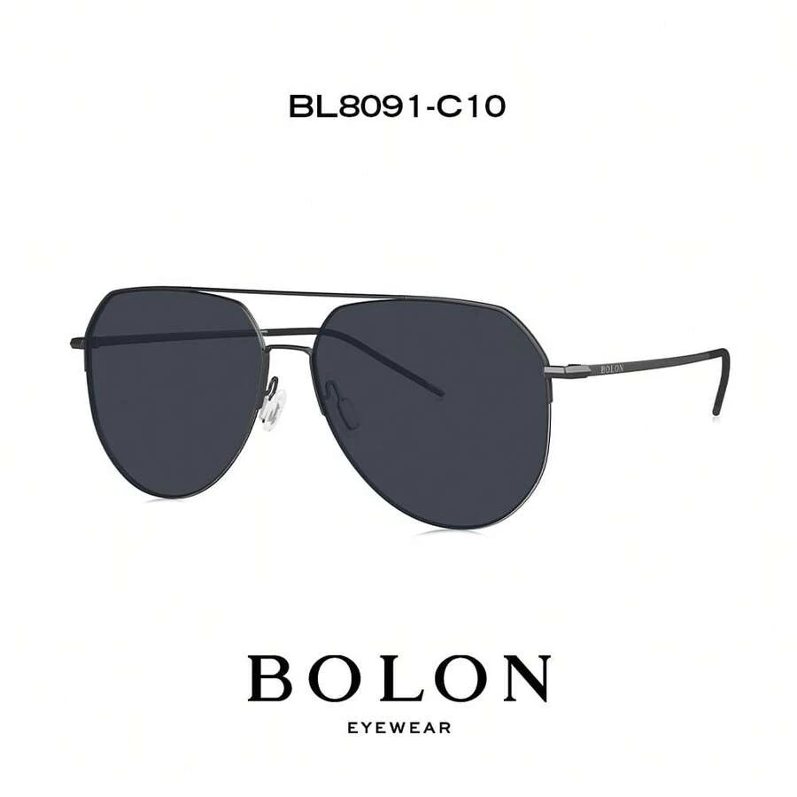 Bolon 太陽眼鏡BL8091 C10 配戴輕盈舒適 圓柱型細腳尾 不鏽鋼輕彈鏡腳 光澤質感 易潔耐用 防紫外線 - 灰色 - 查看 1