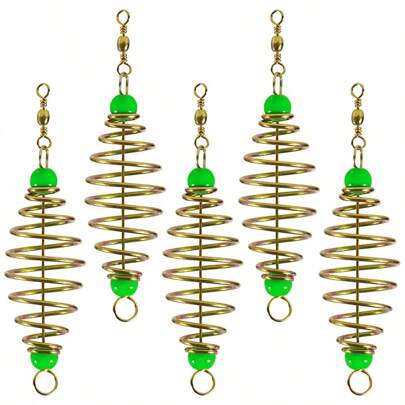 5入組垂釣套裝包括餌陷阱,喂食器,鯉魚捕魚裝置,支架,餌籠子,魔術魚陷阱