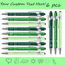 6/12/30 buah Pulpen Ballpoint Logam Kustom Personalisasi, Tulisan Halus, Alat Tulis Kantor Sekolah dan Bisnis, Tinta Hitam, Hadiah Personalisasi, Kembali ke Sekolah, Terukir, Hadiah Apresiasi Karyawan - MultiWarna - View 9