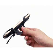 1 Stück Fahrrad-/Roller-Handyhalterung mit 360° Drehung, Silikonhalterung für Handy und GPS am Lenker für Fahrrad und Roller