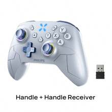 PHILIPS DLK5080 Wireless Game Controller, Dual Hall Joysticks + Hall Triggers, Multi-Platform Compatibility, Plug And Play, Turbo Burst, No Delay, E-Sports Level Precision Control