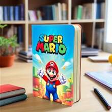 SuperMario 1 Set mit 3 Mini-Taschennotizbüchern aus Kunstleder mit 2 dazu passenden Kugelschreibern - tragbare Mini-Notizbücher mit je 100 Blatt, 100 Seiten, Lesezeichen, verschiedene Stile, kreative Mehrfarbstifte - geeignet für Reisen, Büro, Schule, Buchhaltung, Mini-Taschennotizbücher und zum Mitschreiben, Partygaben, Schulmaterial, Schulanfang