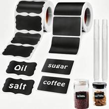 120pcs Erotic Self-Adhesive Labels, Stickers, Pvc Materials, Waterproof, High-Value, DIY Design, Marking, Movable Stickers, Suitable, Storage Labels, School, Stationery, Office, School Supplies, Back To School, Gifts, Kitchen, Spice Jars, Gifts, Home, Kitchen Supplies,