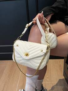 Bolso de hombro de mujer de nueva marca de diseñador, famoso, de PU, lujoso y de moda, estilo Ins