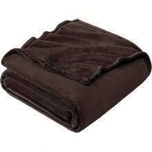 Sofa Blanket Living Room Cover SetFleece Blanket Twin Size, Soft Cozy Twin Blanket, Fuzzy Flannel Blanket Bed, Sofa, Couch, Travel, Camping, 60 X 80 Inches - 棕色 - 查看 1
