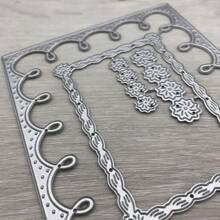 Metal Cutting Die Cut Mold Template, Wreath Frame Decorative Craft Cutting Die For Scrapbooking,Back To School,School Supplies