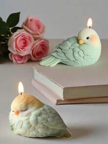 1 Stück 3D-Vogel geformte Kerzen-Silikonform, Tier-Thema Vogel-Design wiederverwendbare, dauerhafte Silikonform, geeignet für Kerzenmachen, Gipsarbeiten, besondere Geschenke, Mehrzweck-Silikonform