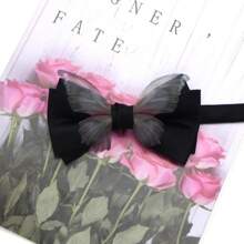 Creative Butterfly Bow Tie Men Necktie Solid Color Adjustable Soft Textured Bowknot Bridegroom Groomsman Cravat