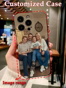 1pc Customizable Matte Silicone Phone Case, Personalized Full-Coverage Photo Printing, High-Definition UV Printing, Suitable For Leisure Moments And Lens Protection, Compatible With IPhone 16 Pro Max/16 Pro/15 Pro Max/14 Pro Max/13 Pro Max/A12/A13/A14/A15/A52/A54/A55/13C, OPPO A15/A17, Honor X6A/X7B/X8B/X6, S23 Ultra/S24 Ultra/A52S, VIVO, OPPO, Redmi, Ideal For Gifts And Daily Use