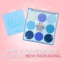 ColourPop Going Coconuts Nude Eyeshadow Palette - Cool-Toned Brown Eye Makeup Palette With 9 High-Pigment Matte And Shimmer Eyeshadow Finishes - Ultra-Velvety, Long-Wearing Formula (0.3 Oz) - Blue Moon - 查看 2