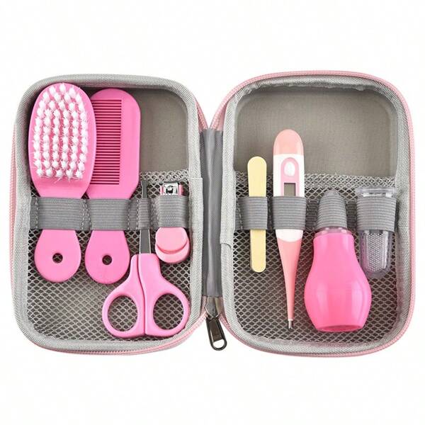 Set de cuidado para bebés, set profesional de 8 piezas para recién nacidos, set de belleza para bebés, artículos para el cuidado del bebé