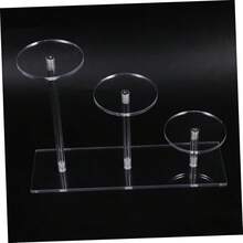 3-vånings akryldisplayställ - smycken, kosmetika, blindlåda, transparent multifunktionell steghylla - Genomskinlig - Visa 7