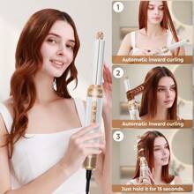 UKLISS Styliseur 7-en-1 - Sèche-cheveux à air chaud haute vitesse, lisseur et fer à friser pour un styling de salon sans effort