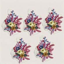 20/10/5/2pcs Vivid Multicolor 3D Floral Embroidered Patches - DIY For Clothing, Bags, Shoes, Weddings, Jeans Etc. - Sewing Style, Wedding Embroidery | Vibrant Embroidery | Fine Stitching, Embroidery Supplies