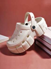 Girls Summer Sandals Slide Slippers, Closed Toe Non-Slip Comfortable Outdoor Beach Platform Thick Bottom Sandals