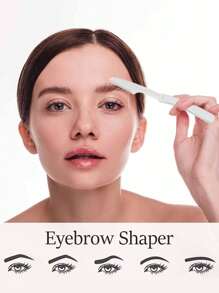 3-teiliges Set aus rostfreiem Stahl Augenbrauen-Rasierer - parfümfreies multifunktionales Körperhaartentfernungswerkzeug, klappbar und tragbar, kratzfest, praktisch zum Augenbrauen Rasieren, ohne Zubehör.