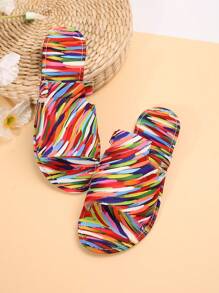 Women's Woven Strap Floral Thong Sandals, Fashionable Vacation Style, Suitable For Outdoor, Beach, Holiday