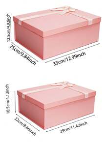 1 Stück Geschenkbox, minimalistisch einfarbig, Schleifenband, klappbare Ober- und Unterseite, geeignet für Party-Geschenke, Feiertags-Geschenke, Freundinnen-Geschenke, Valentinstag Geburtstagsgeschenk-Verpackung mit Schleife, Klappendeckel und Boden, leicht zu transportieren, Schwarz Haarverlängerungs-Geschenkbox