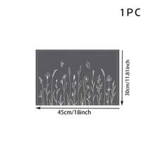 14/6pcs Palm Leaf Placemats, Tropical Green Leaf & Calathea Plant Design Dining Table Mats, Hawaiian Seasonal Kitchen & Home Decor