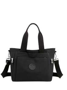 Women's Casual Crossbody Shoulder Bag - Sack Style - 黑色 - 查看 1