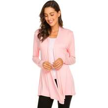 Newchoice Womens Casual Lightweight Long Sleeve Cardigan Soft Drape Open Front Fall Dusters (S-3XL) - Beige baru - View 2