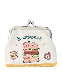 1 pieza Monedero pequeño con patrón de capibara lindo, accesorio decorativo regalo para vacaciones - Multicolor - Ver 13