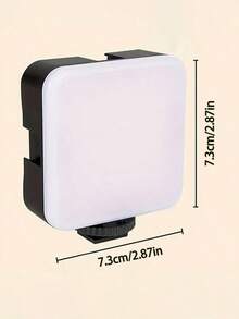Luz de selfie para teléfono móvil, luz de relleno fotográfica multifuncional, selfie portátil de mano, luz de relleno LED de cámara réflex de objetivo único para teléfonos móviles, fotografía en vivo y luz de bolsillo cuadrada para belleza, adecuada para teléfonos móviles, iPads, cámaras, portátiles, maquillaje, fotografía, vlog, selfies, fotos de fiesta, luz de relleno fotográfico al aire libre, regalo de cumpleaños, regalo de graduación - luz blanca - Ver 10
