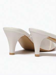 1 双时尚性感一脚蹬高跟凉鞋，适合女士春夏秋季休闲装