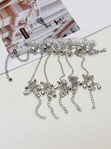 1 件复古魅力小铃铛手指手链肚皮舞饰品复古图案铁材质硬币形状链环手链适合女性男性舞蹈日常休闲装饰佩戴时尚珠宝配饰礼物 - 舞蹈手鍊 - 查看 10