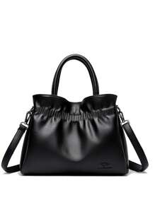 Bolso de hombro cruzado suave de lujo para mujeres y madres, bolsos y carteras de diseñador 2025, pequeño bolso de tela casual femenino