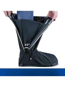 1 Pair Tall Rain Boot Covers, Anti-Slip, Waterproof, Thick & Durable, For Men & Women, Outdoor Use