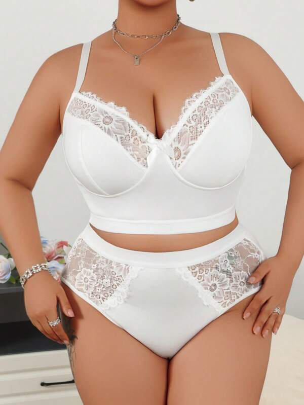 1 Set Women Elegant Plain Bra With Bowknot, Minimalist Design, Comfy