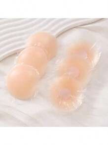 Premium 2-Pack Reusable Silicone Nipple Covers | Ultra-Comfortable Adhesive Pasties For Women, Offering A Smooth & Seamless Look Under Thin Fabrics | Ideal For Backless Dresses, Strapless Tops, Swimwear, Gym Wear, And Daily Use, Enhancing Natural Silhouette With Discreet Confidence.