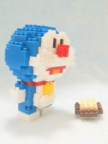 Doraemon Bloques de construcción de micropartículas con figura de Doraemon Nobita de anime, juguete de ensamblaje para niños y niñas, regalo lindo