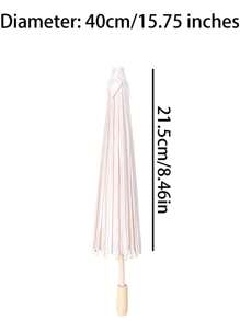 1Pc White Paper Umbrella Wedding Party Decoration, Wedding Table Centerpieces, Wedding Bridal Props, Vase Flower Arrangement Accessories, Photography Props, DIY Painting Supplies