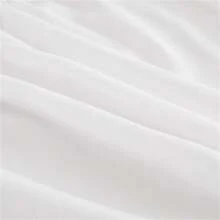 [18-Inch White Brushed Bed Skirt]Bed Skirt,Bed Skirt Queen Size,Queen Bed Skirt, Elegant 18-Inch White Polyester Bed Skirt - 90gsm Brushed Fabric With Double Elastic Bands, Contemporary Style, Machine Washable For Modern Bedroom Decor