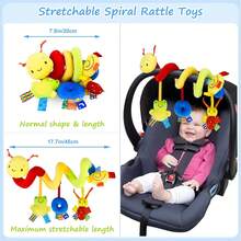 Carseat Toys For Infants 0-6 Months Spiral Stroller Newborn Toys,Plush Hanging Baby Rattle Sensory Toys For Mobile Bassinet For 0 3 6 9 12 Boys Girls Ideal Gifts(The Color Of Some Positions Is Random)(Some Parts May Be Random) Baby Toys,Baby Mobile,Baby Girl Toys,Bear,Newborn>Toys,Newborn Boy,Baby Toys>Pram,6 Months Toys,Baby Toys For Car,Baby Toy Stroller,Toy Baby Stroller,Mobile Baby,Baby Boy,Toy Pram,Baby Bed Decoration,Baby Games,Baby Needs,Toys For Baby Girl