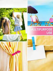 沙滩巾夹、椅子夹、毛巾架、塑料衣夹、挂钩夹 - 預設 - 查看 4