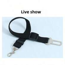 1PC Pet Car Leash & Safety Harness - Decorative Dog Collar For Car Travel Protection, Adjustable Vehicle Safety Belt For Shiba Inu, Puppy Auto Accessories