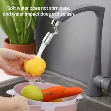 1/2pcs Faucet Sprayer Attachment, 720 Degree Rotating Faucet Aerator Accessory, Adjustable Kitchen Sink Faucet, Water Saving Extension Nozzle For 0.87-0.94 Inch Faucet With Adapter Bathroom Bathroom Accessories Bathroom Tools - Silver - View 9