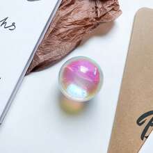 1pc Air Cushion Crystal Ball Mobile Phone Stand, Korean Colorful Laser Decor, Retractable Tabletop Air Cushion Holder, Minimalistic, Finger Ring Phone Holder Compatible With IPhone, Android Phone, Gift For Birthday, Family, Friends Phone Ring Holder Phone Grip - Multicolor - View 10