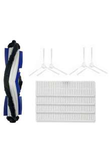 Suitable For Tefal Explorer Serie 60 RR7455 RR7447WH Sweeping Robot Vacuum Cleaner Spare Parts Accessories Include: 1*Main Brush 4*Side Brush 4* Filter