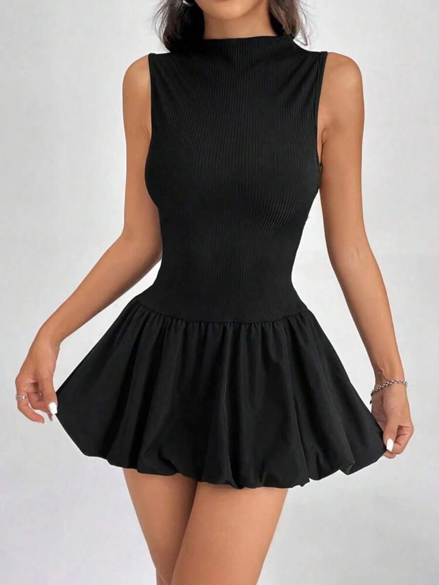Women Short Dresses - Black - View 1