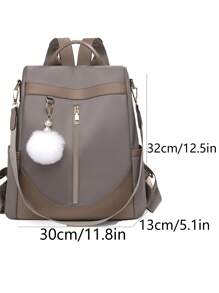 Fashionable And Women's Student Backpack, Latest Style, Exquisite And Sweet, Simple And Casual, Personalized, Large Capacity, Travel, Commuting, Office Work, Multi-Purpose, Shoulder Bag, Can Be Worn Cross-Body