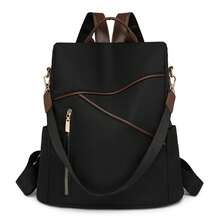 Women's Anti-Theft Backpack, Suitable For Travel, School, Laptop - Black - View 9